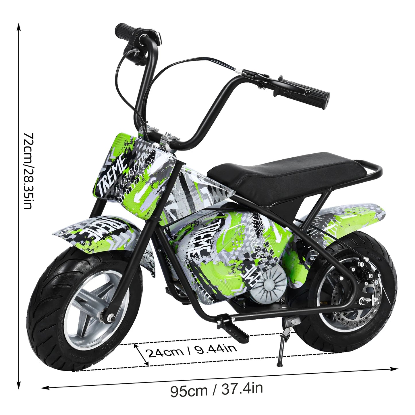 Electric Dirtbike, 24V Kids Electric Motorcycle, 250W Powerful Off-Road Bike Motocross, with 13.67MPH Fast Speed