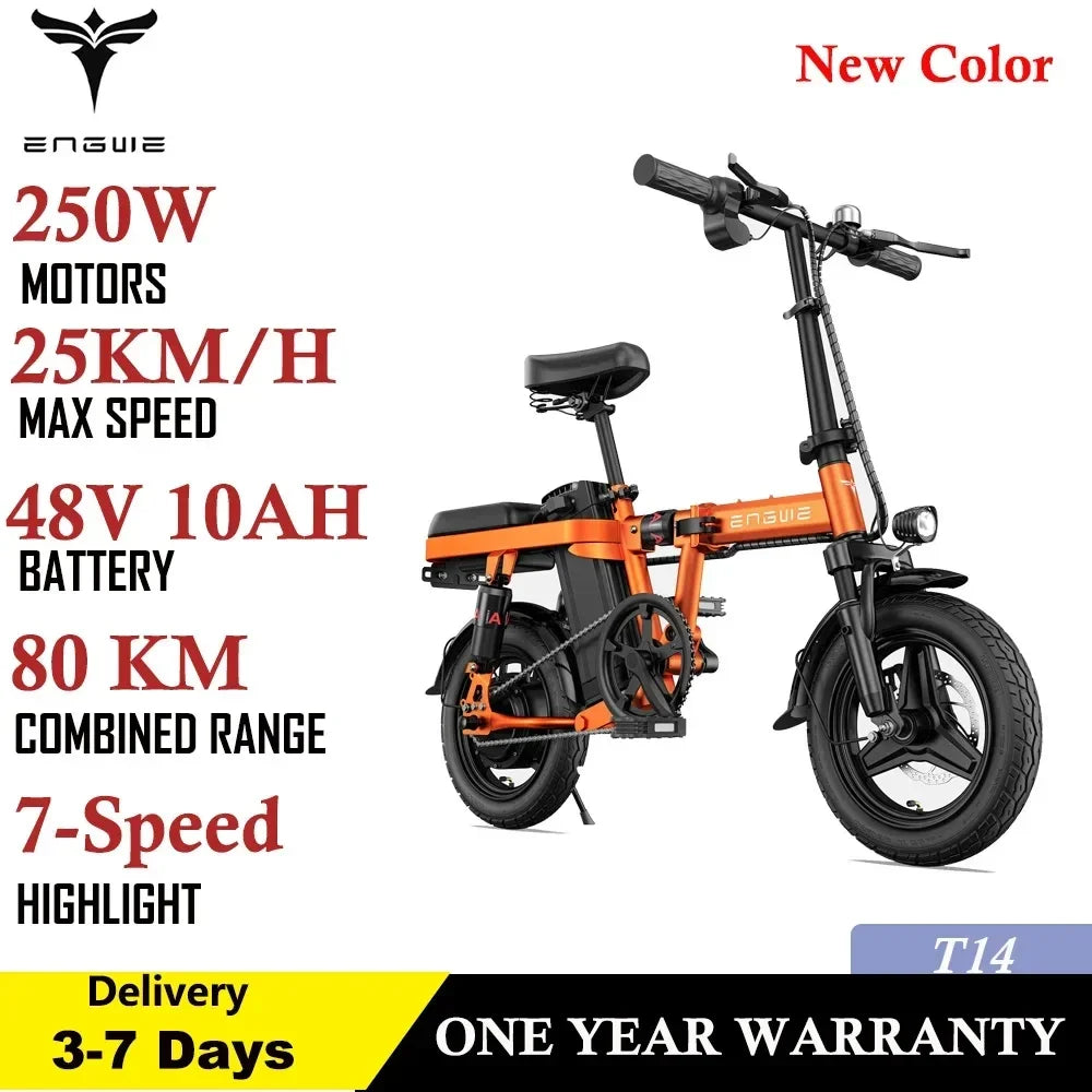 Electric Bicycle 1200W motor 48V 29AH Folding Mountain E-bike Engwe X26 X24 X20 26Inch Fat Tire Urban Commuting Electric Bike