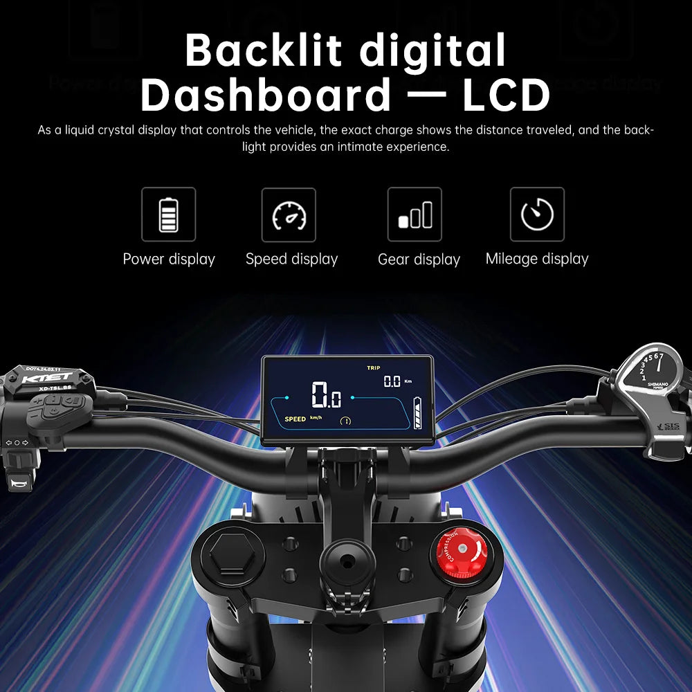 EKX X21 Adults Electric Bike 2000W 48V35AH 55km/h Samsung Battery Snow Electric Motorcycles 20“*4.0 Off Road Tyre Mountain Ebike