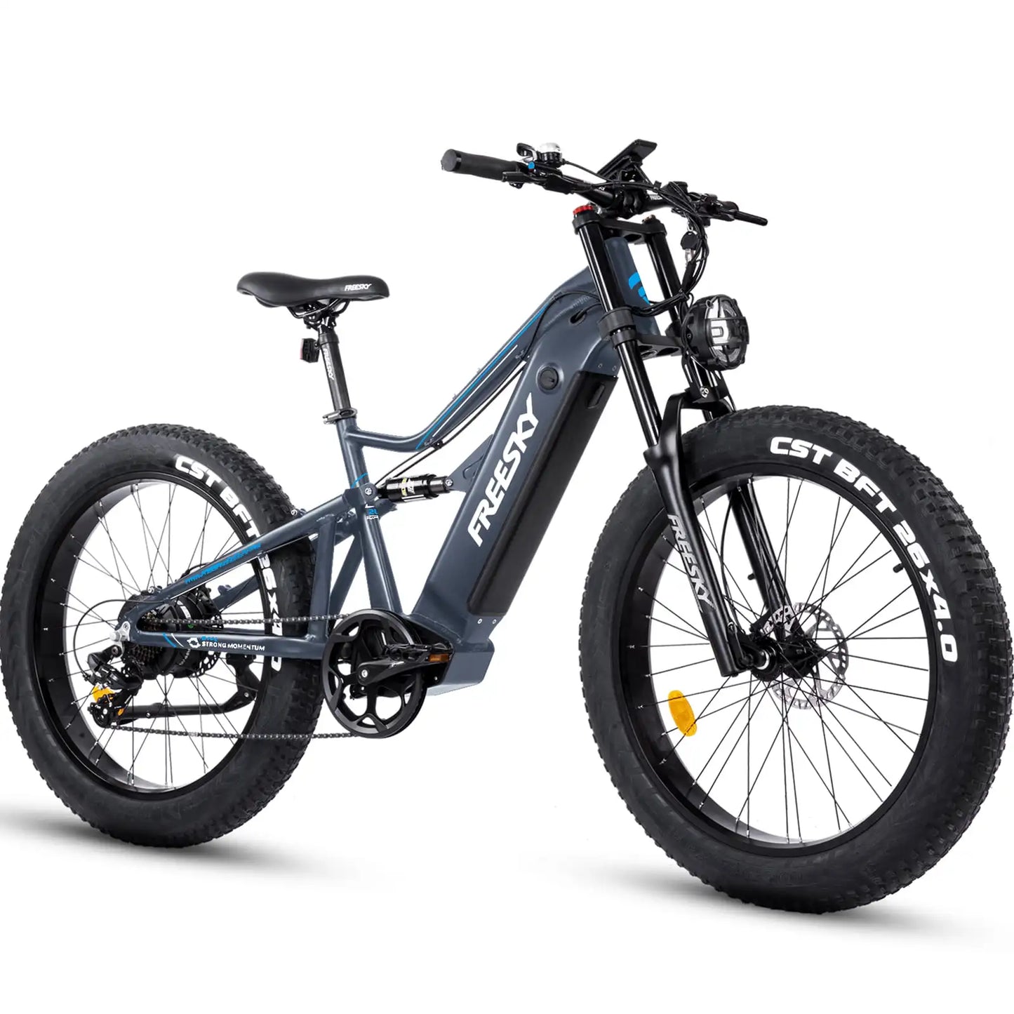 2023 FREESKY Adult Electric Bike 35MPH Fat Tire Snow Electric Bike 1000W/ BAFANG Motor 48V 18Ah Battery 26*4 Fat Ebike