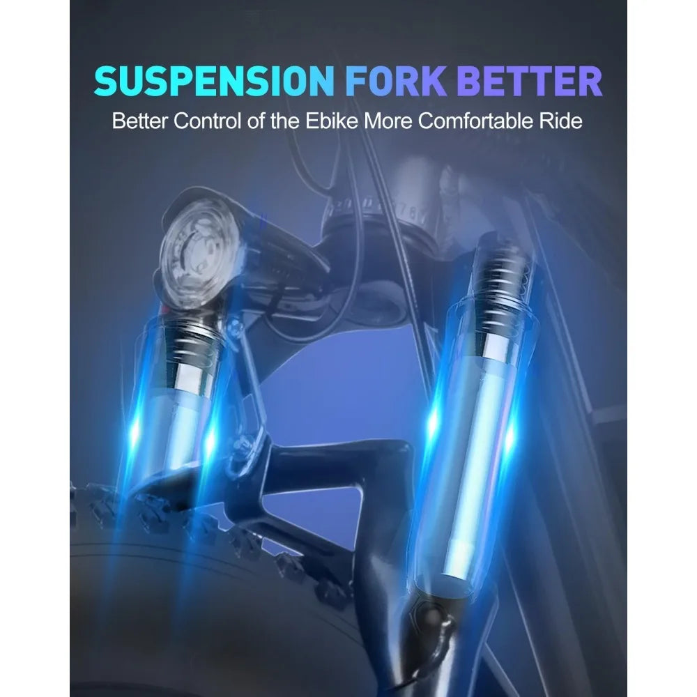 Electric Bike for Adults, 1500/2000W Dual Motor 31MPH, 48V 15.6/23AH Removable Battery, 25-50Miles, 26" All Terrain