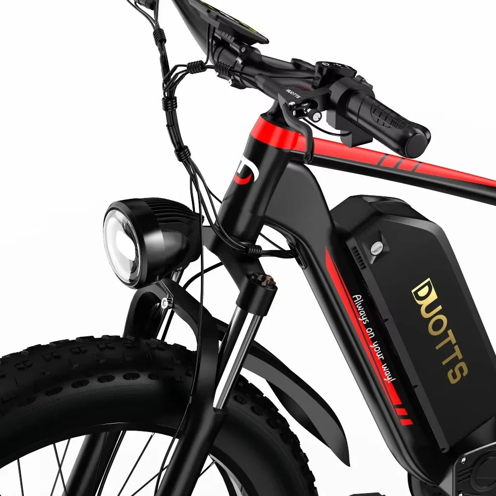 Ebike S26 Pro Ebike 1500W Dual Motor 48V20AH 26*4.0 inch Fat Tire Electric Bike Mountain Snow Full Suspension Electric Bicycles