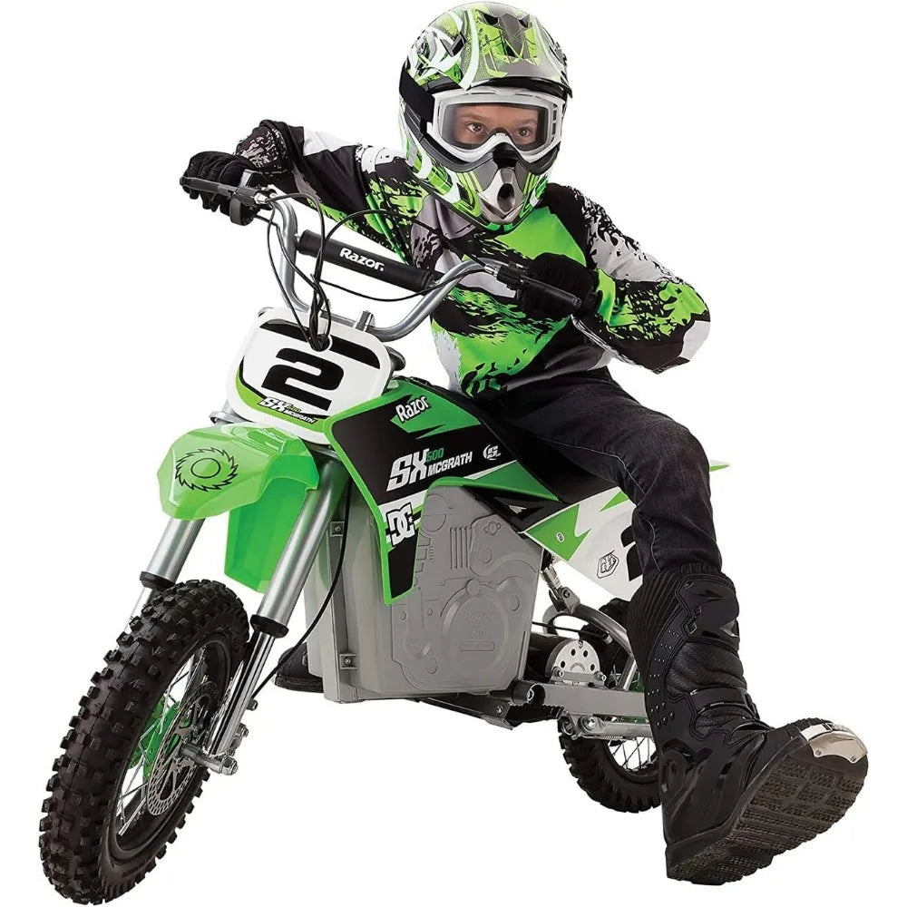 Dirt Rocket SX500 McGrath Electric Motocross Bike for Kids Ages 14+ - 40 mins of Ride Time
