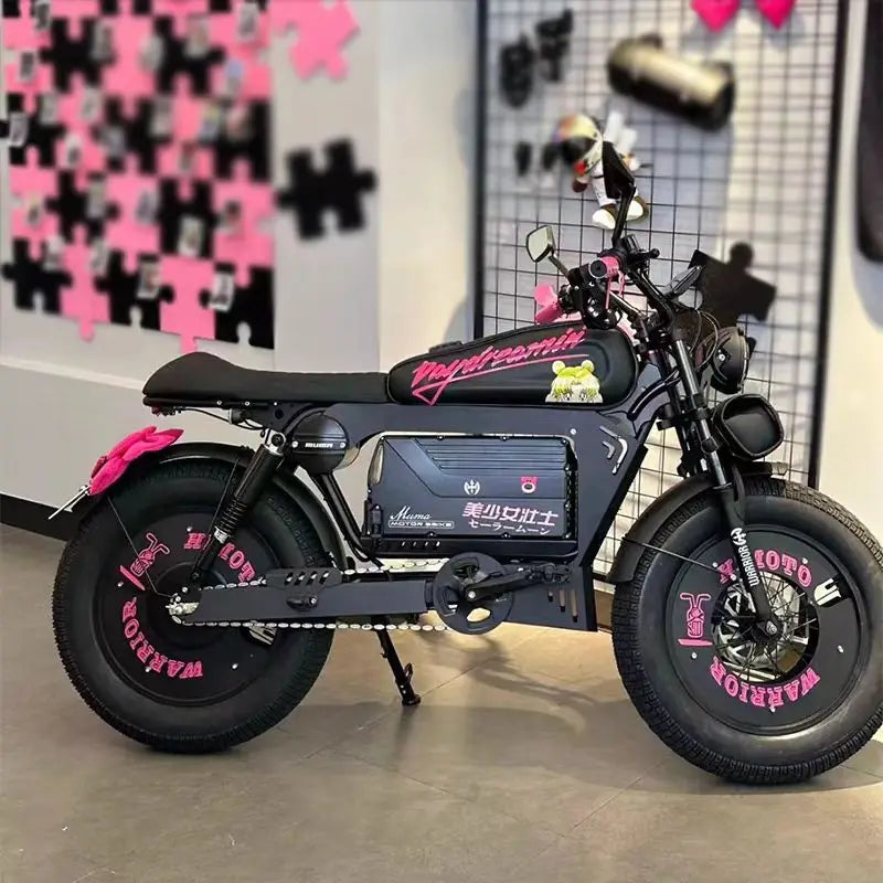 Ebik Black Warrior 3000W Motorbikes 60V 45AH Ebike Adult Road Electric Bicycle 20 inch Off-road Fat Tyre Electric Bike 2000w