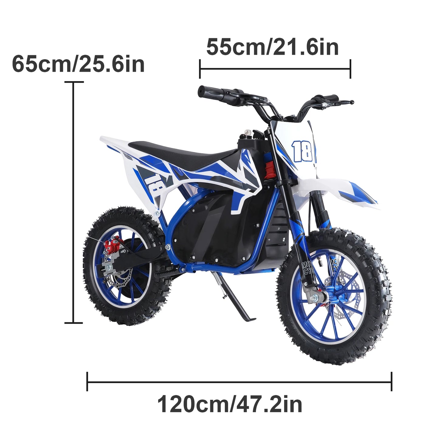 36V Electric Dirt Bike, 350W Kids Dirt Bike Electric, Kids Motorcycle Off Road with Mechanical Disc Brakes, Speeds Up to 25 KM/H