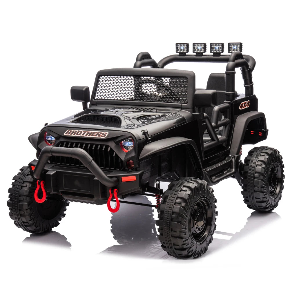 24V Kids Ride on 400W Electric Toy Car with Parental Control, Four Wheel Suspension, Suitable for Children 3+