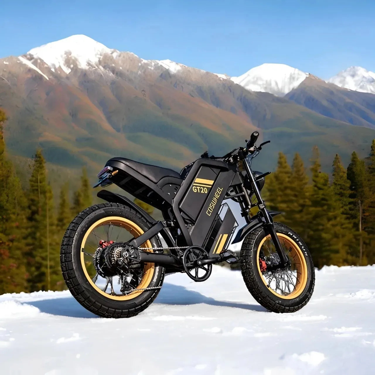 Coswheel Ebike GT20 Pro 3000W 48V 40AH Electric Motorcycle Max 145 Miles Fat Tire Mountain Electric Bike Adult Off-Road bicycle