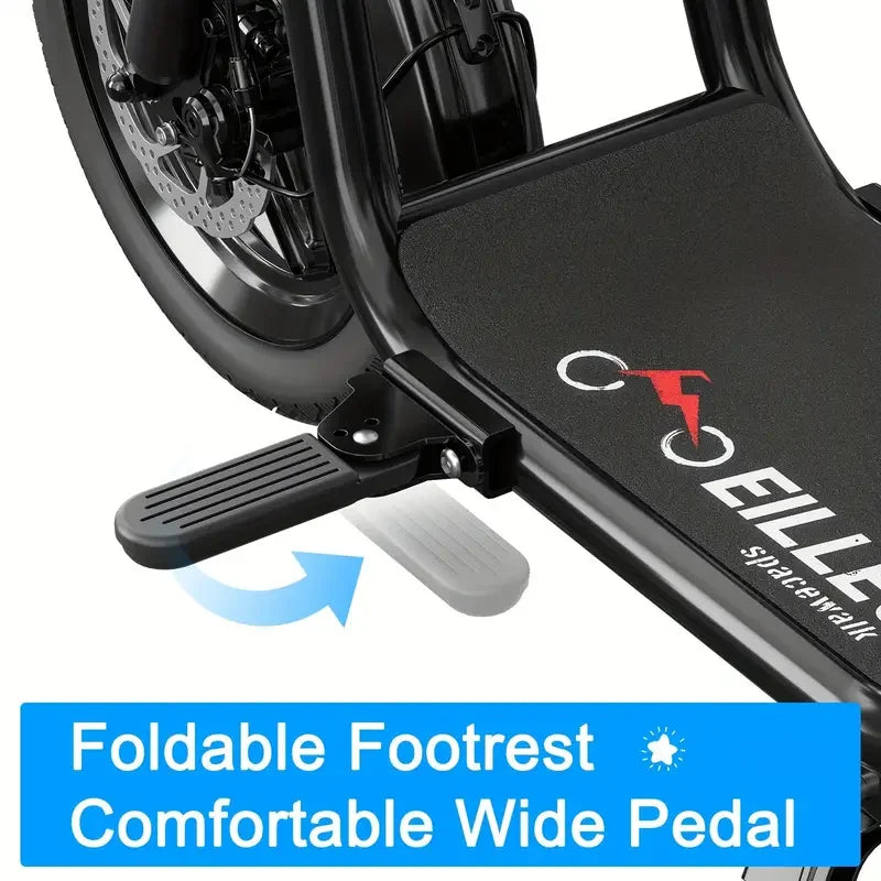 Electric Bike With Seats For Adults Power 500W Motor, E Bike With 14" Pneumatic Tire And 20 Miles Range&17.5Mph Electric Bicycle