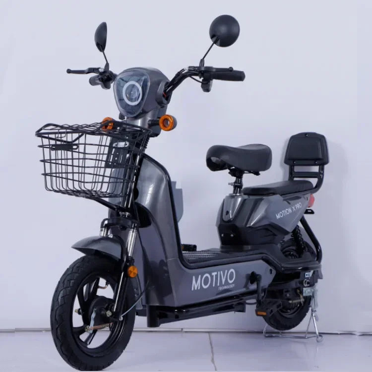 Electric Motorcycle 350W48V12AH Travel 2-wheeler With Back Seat Electric Vehicle LED Electric Scooter Adult City Commuting Small