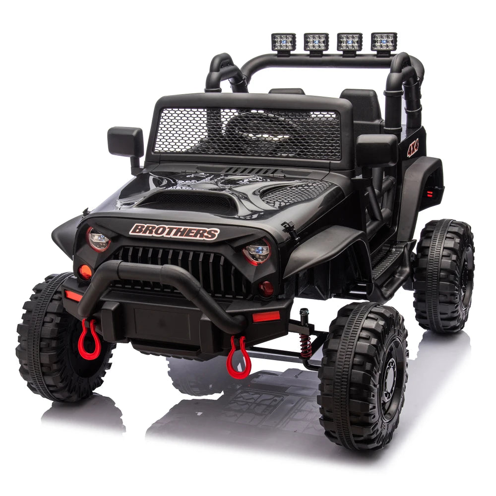 24V Kids Ride on 400W Electric Toy Car with Parental Control, Four Wheel Suspension, Suitable for Children 3+