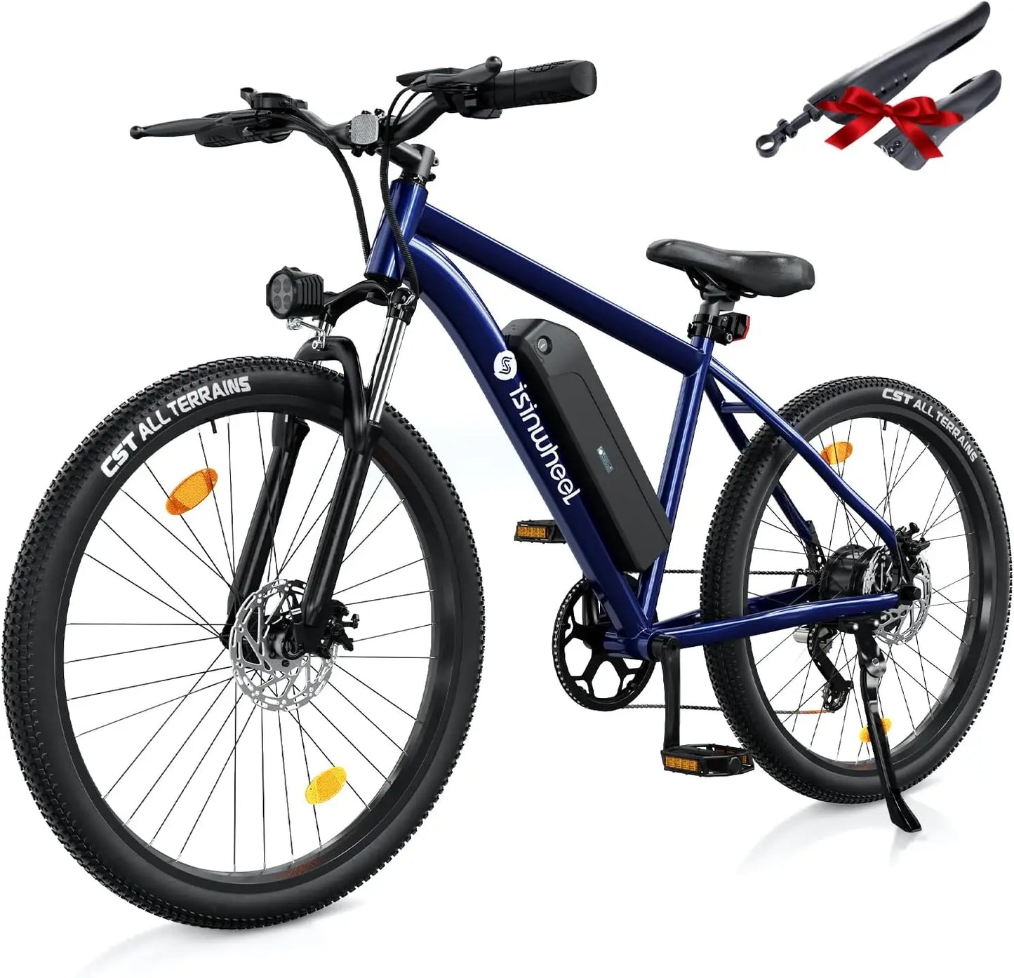 26 inch commuting electric mountain bike 20MPH with a maximum range of 55+miles, detachable battery, professional 35 speed, 500W