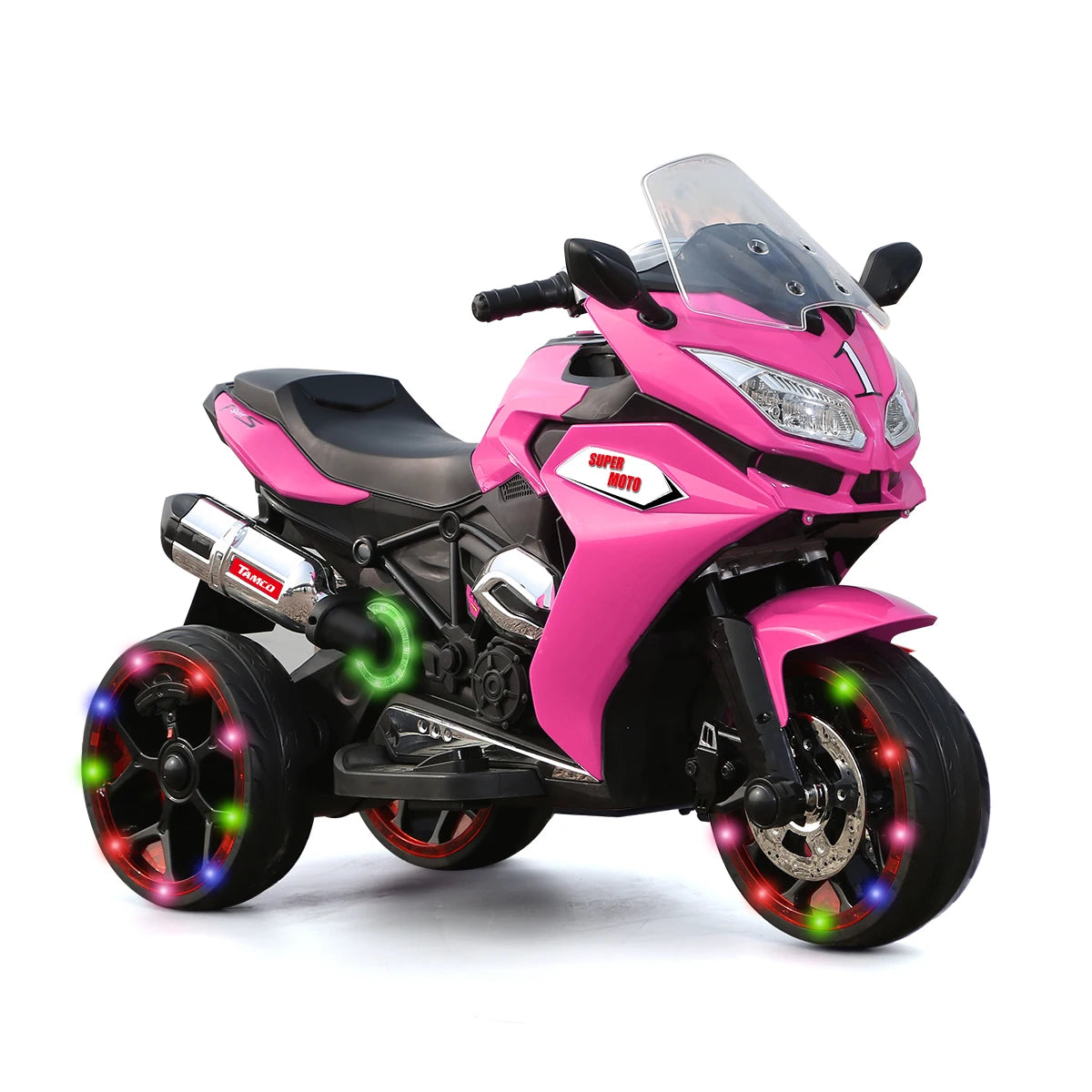 12V Kids Electric motorcycle ,ride on motorcycle,Three lighting wheels Kids electric toys Boys Girls Motorcycle, Children Batter