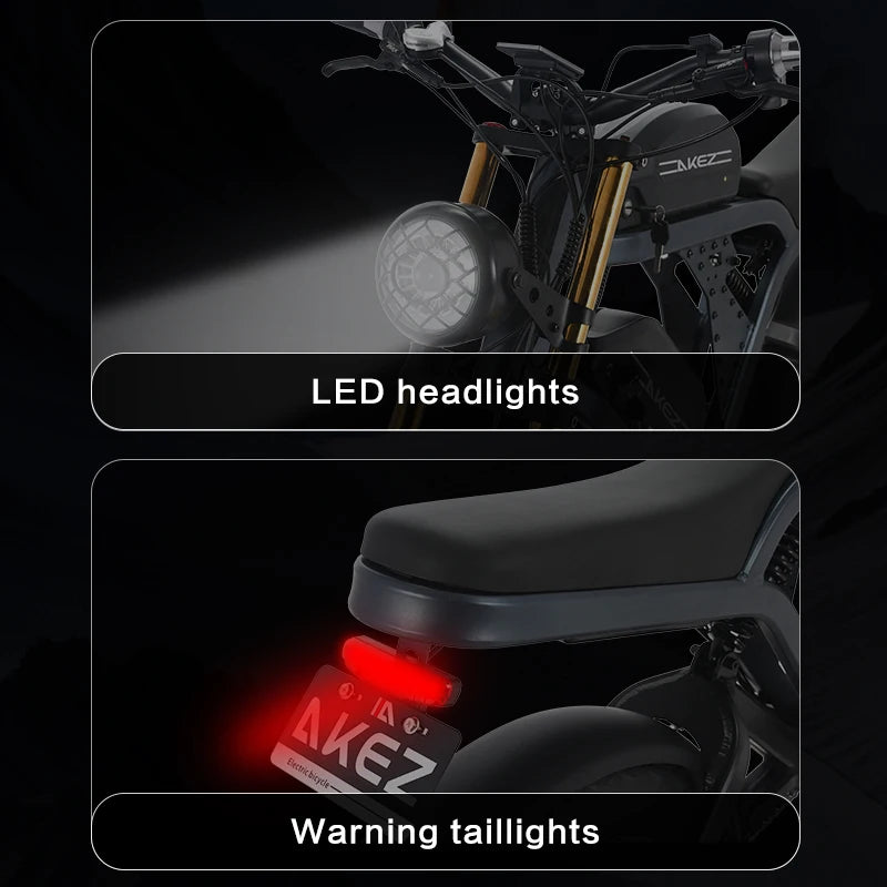 Electric Bicycle 1500W  2000W 4000W 48V High Power Electric Mountain Bike 36/41AH Dual Battery Electric Motorcycle adult E-bike