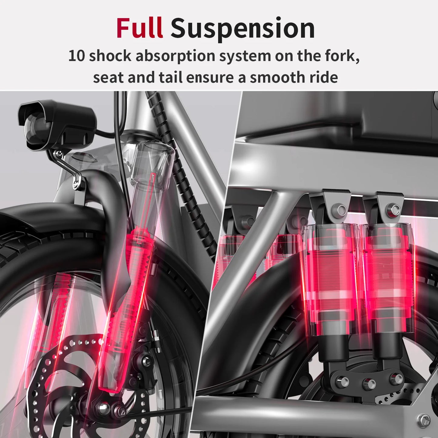 Electric Scooter for Adults, 700W Peak Motor, 48V 15Ah Battery,300lbs Max Load,Foldable Commuting Scooter with Adjustable Seat