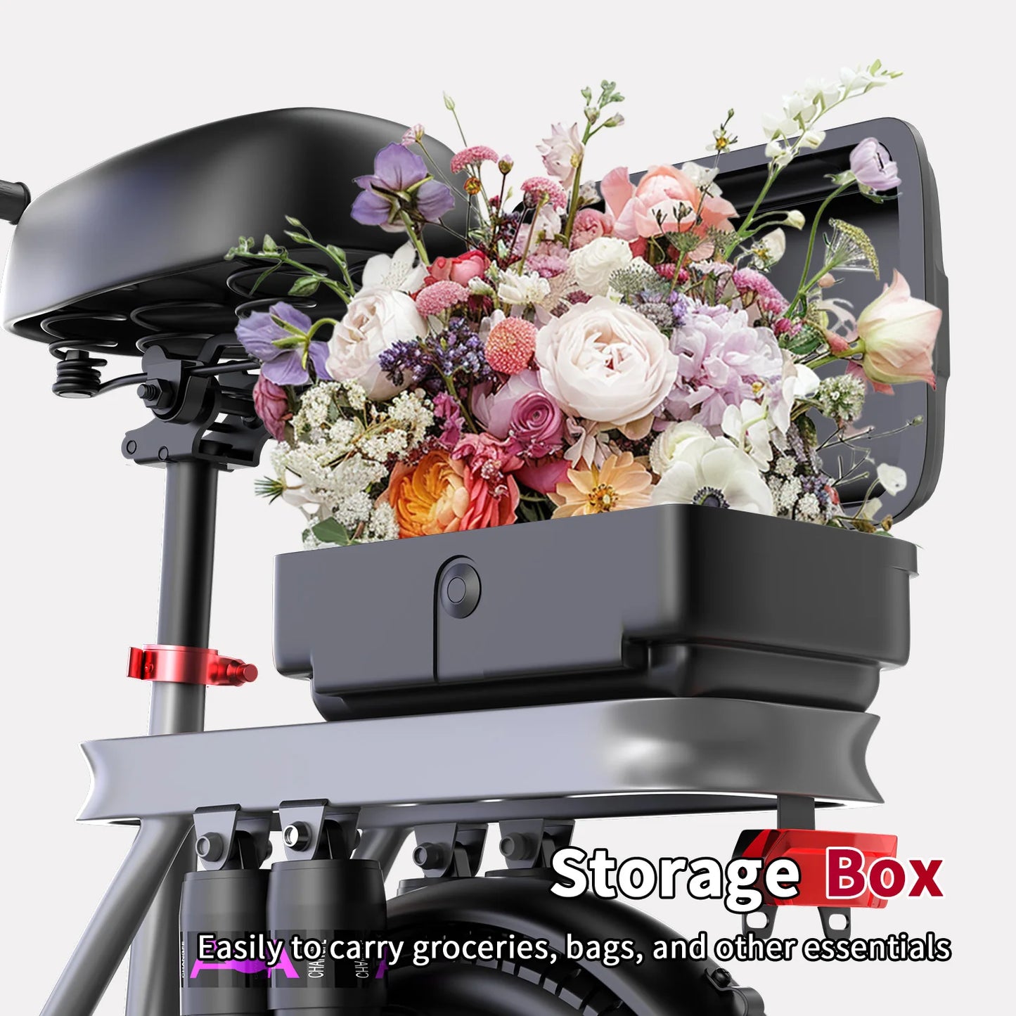 Electric Scooter for Adults, 700W Peak Motor, 48V 15Ah Battery,300lbs Max Load,Foldable Commuting Scooter with Adjustable Seat