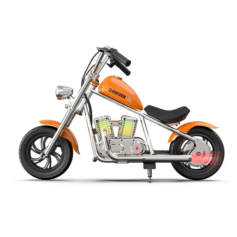 22V 5.2AH Battery Electric Bike Wtih App 160W Motor Max Ragne 8 Miles 10MPH Spped 12 Inch Tires Mini Harley Motorcycle For Kids