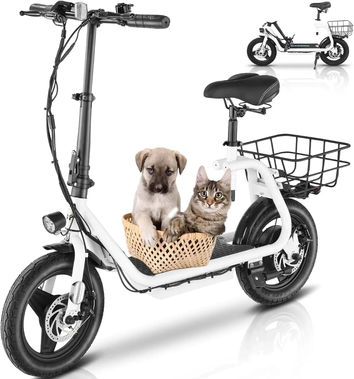 Peak 1200W Electric Scooter Adults, 20 MPH Top Speed 30 Miles Range,Foldable Electric Scooter w/Seat,