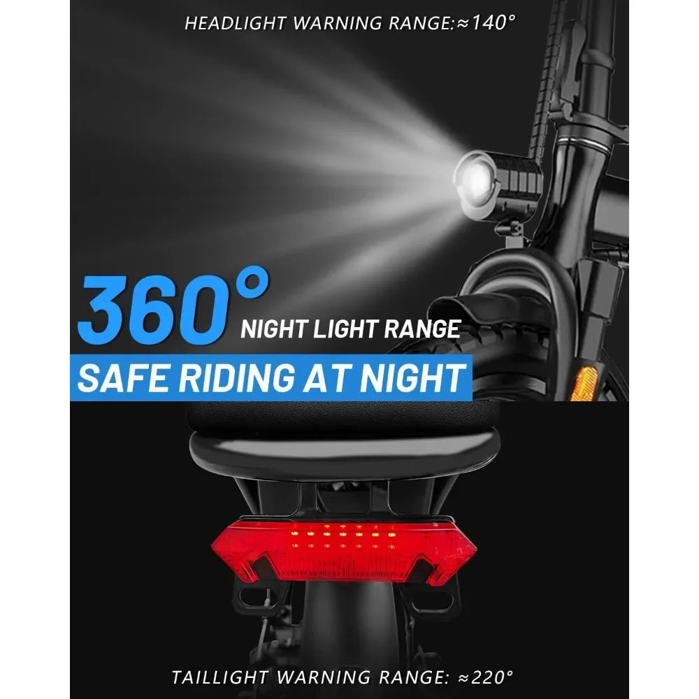 Folding Ebike,Electric Bicycle with Removable Battery,Electric Bike for Adult,20MPH Commuting Electric Bike,Brushless Gear Motor