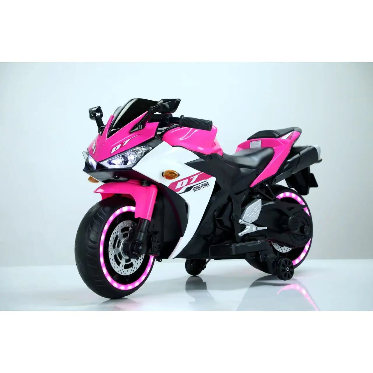 Electric motorcycle 12V Kids toys motorcycle/Kids electric car/electric ride on toys for 3-6years Boys Girls with Training Wheel