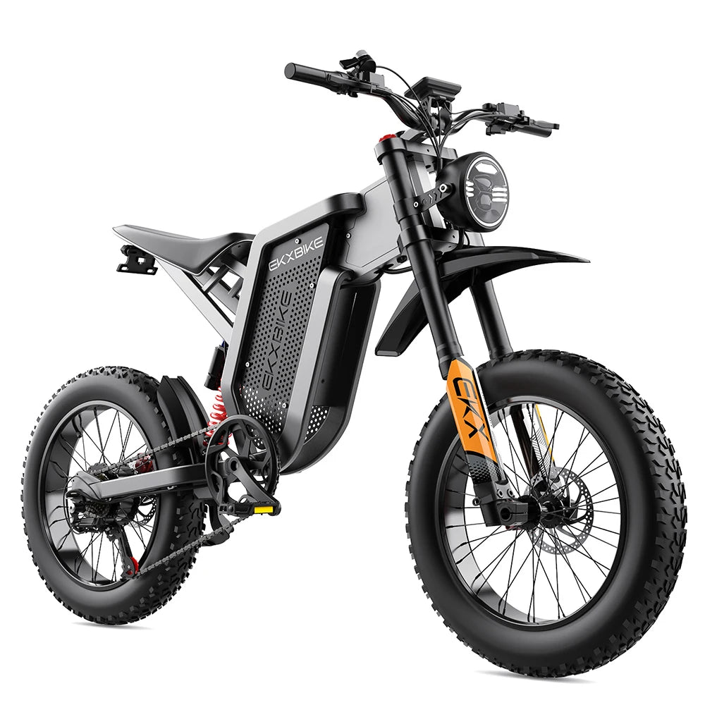 EKX X21 Adults Electric Bike 2000W 48V35AH 55km/h Samsung Battery Snow Electric Motorcycles 20“*4.0 Off Road Tyre Mountain Ebike