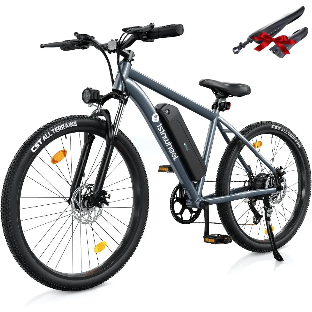26 inch commuting electric mountain bike 20MPH with a maximum range of 55+miles, detachable battery, professional 35 speed, 500W