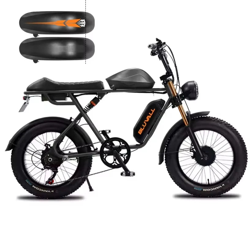 Electric Bicycle K10 2000W motor 52V46AH battery adult Electric bike All terrain hydraulic brake multifunctional mountain E-bike