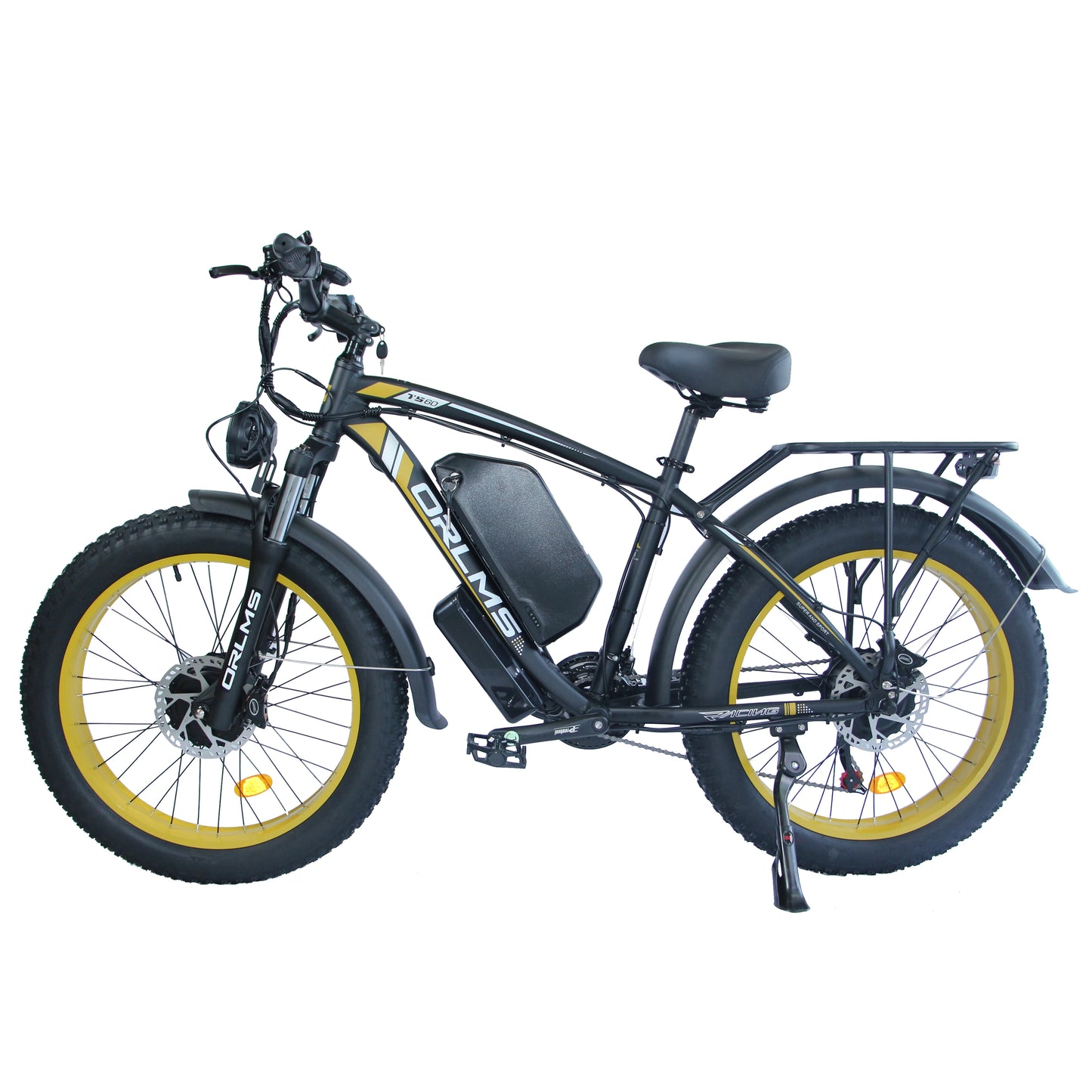 3000W Peak Dual Motor Ebike 60V 25AH Battery Electric Bike for Adults AWD 21-Speed 37MPH Mountain Snow E-Bike 24" x 4.0 Fat Tire