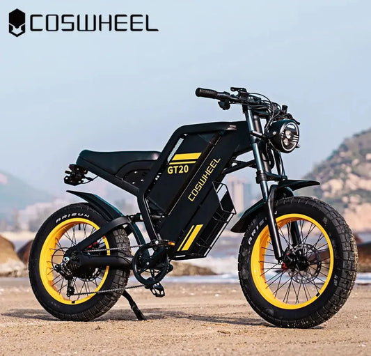 Coswheel Ebike GT20 Pro 3000W 48V 40AH Electric Motorcycle Max 145 Miles Fat Tire Mountain Electric Bike Adult Off-Road bicycle