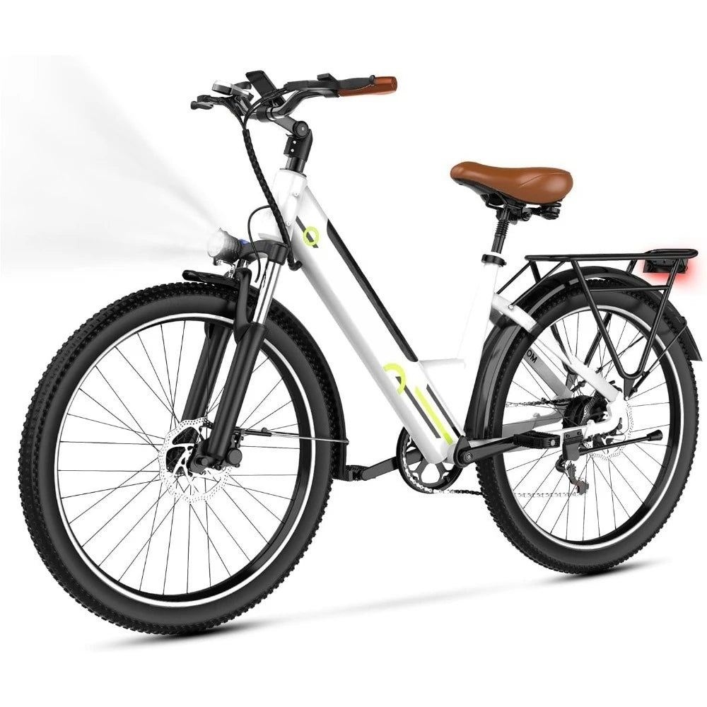 Electric Bike,up 80 Miles Removable Battery Ebike, 26" Electric E Bike with 7-Speed,Adult Electric Bicycles