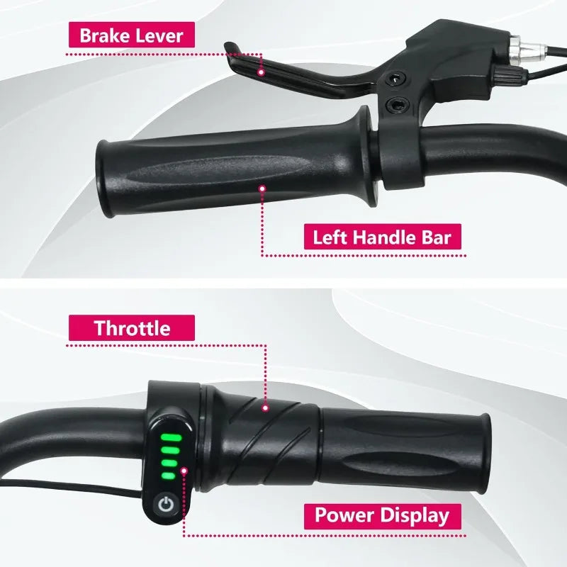 Electric Dirt Bike Kids Ages 6-12, 250W Motorcycle Up 5.5MPH 24V Detachable Battery 16'' Inflatable Tire Balance Bike(Pink)