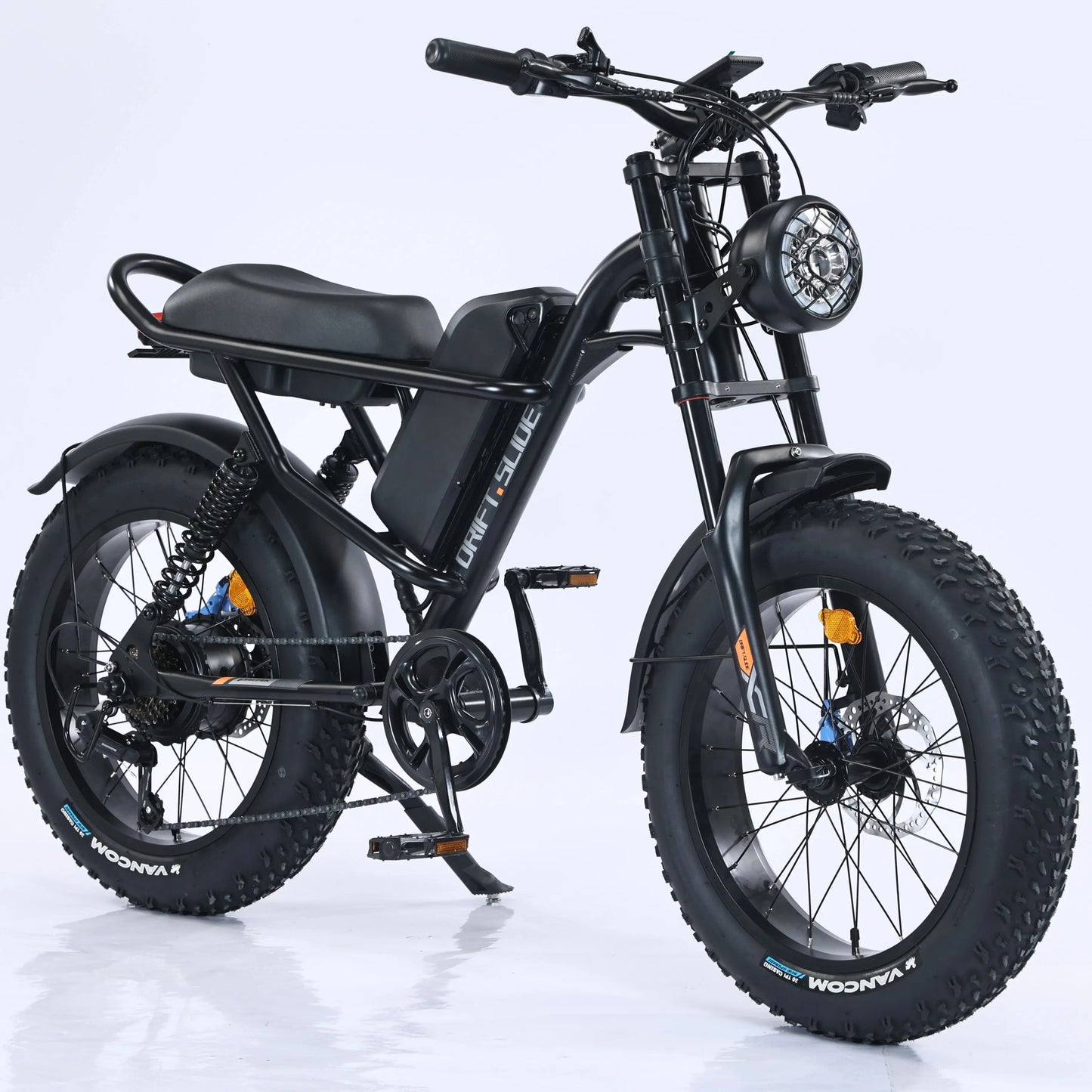 750W Motor 20''Fat Tire 48V 15.6Ah Electric Mountain Bike Up To 28MPH  7 Gear Electric Bike For Adult