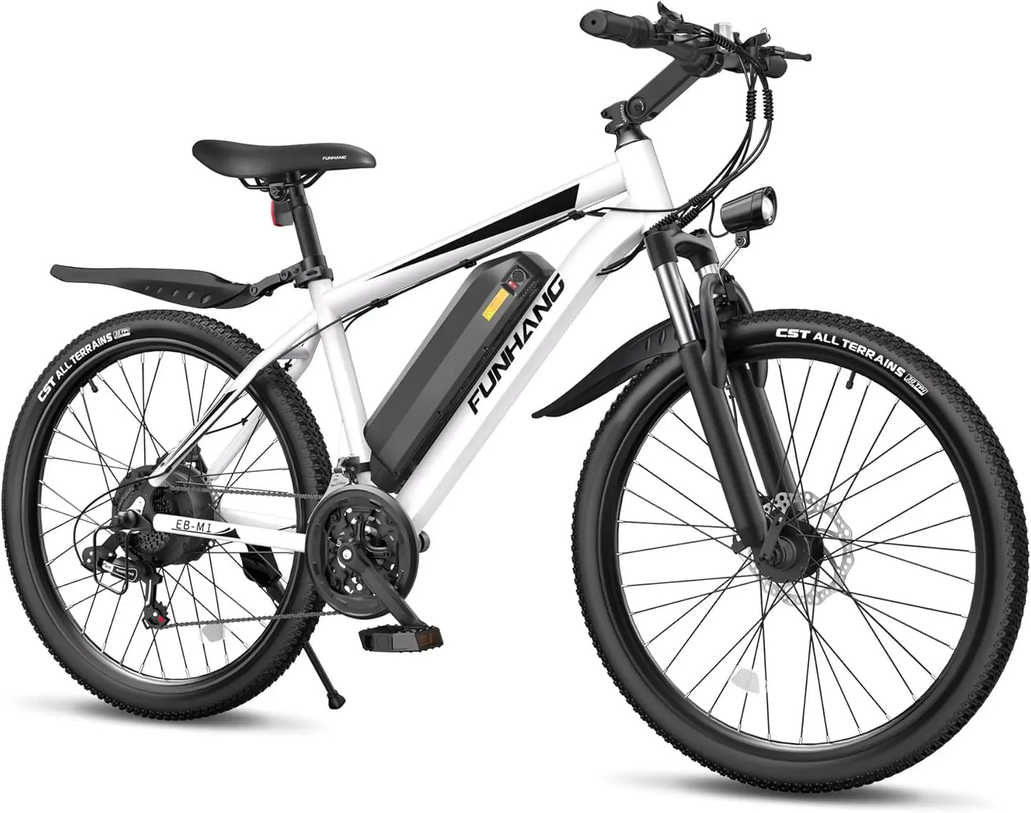 Electric Bike, Peak 1000W Ebike, 26" Electric Mountain Bike 48V 374.4WH Battery with Adjustable Stem, Commuter E Bike