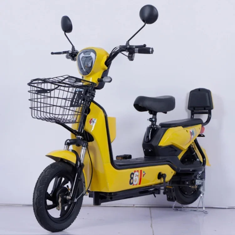 Electric Motorcycle 350W48V12AH Travel 2-wheeler With Back Seat Electric Vehicle LED Electric Scooter Adult City Commuting Small