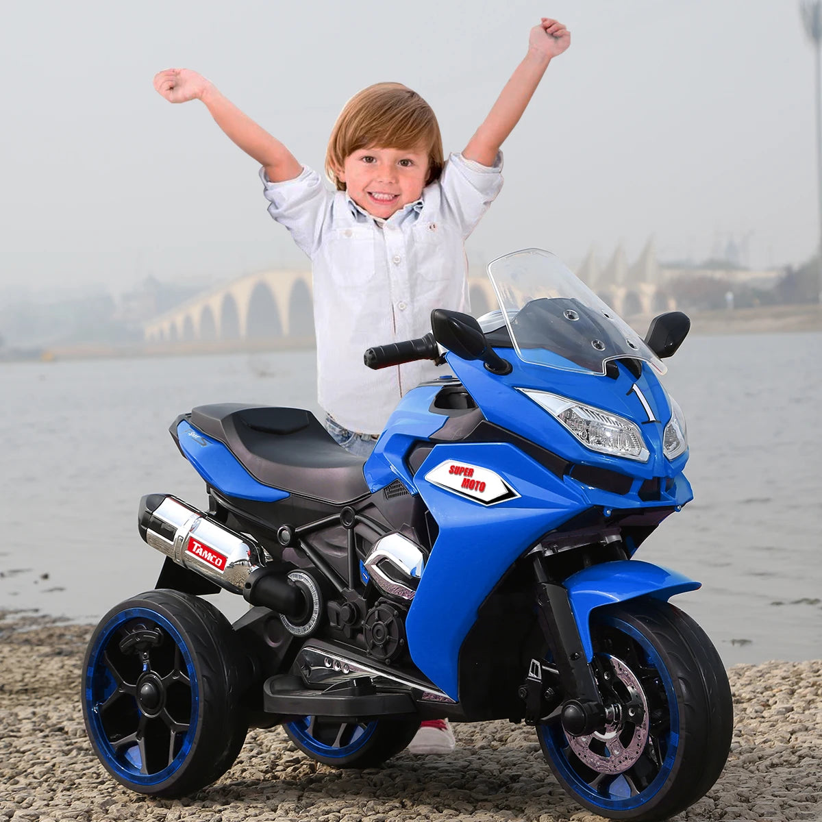 12V Kids Electric motorcycle ,ride on motorcycle,Three lighting wheels Kids electric toys Boys Girls Motorcycle, Children Batter