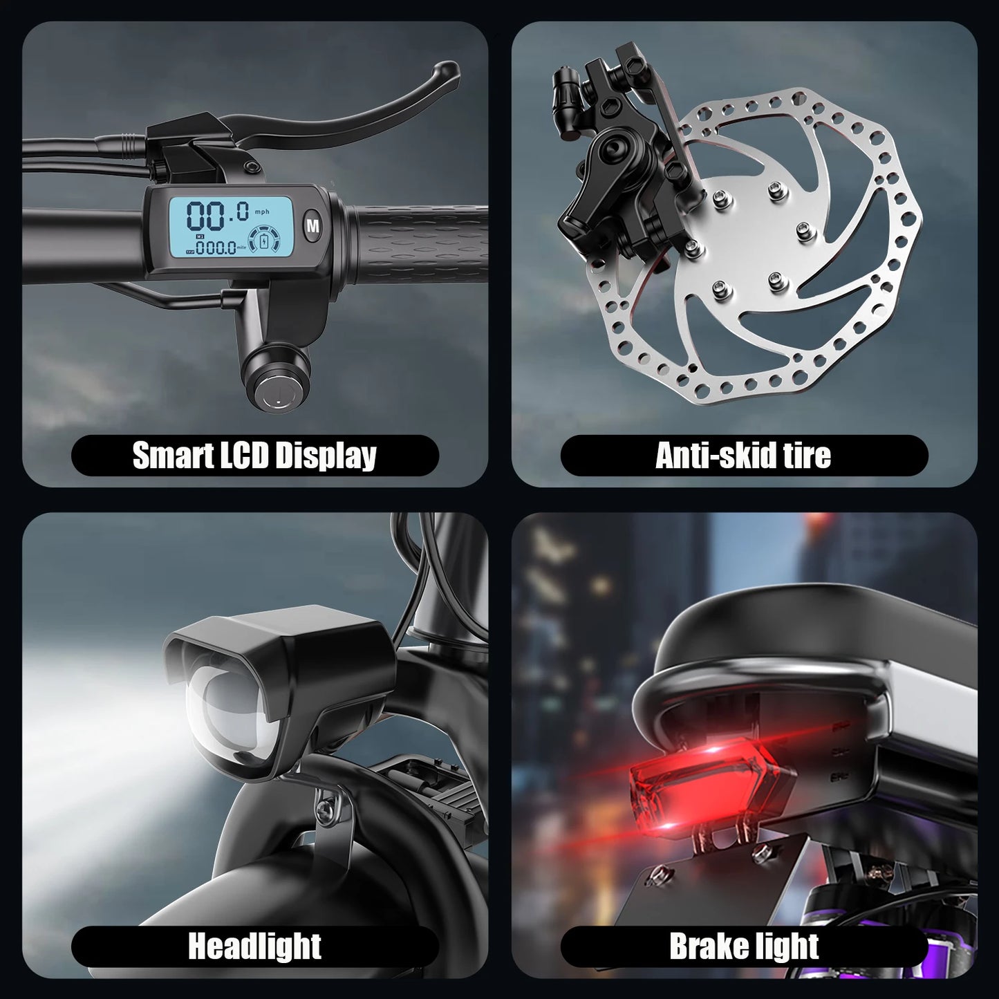 Electric Bike for Adults, 48V 15AH Removable Battery,20MPH 35Miles 500W Brushless Motor Commuting Ebikes for Women Men